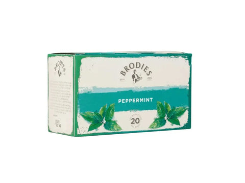 Brodies Peppermint Tea - 20 Infusion Bags - CAFELAX