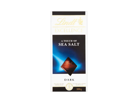 Lindt Excellence Dark Chocolate With Touch Of Sea Salt 100g - CAFELAX