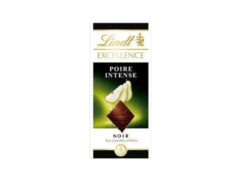 Lindt Excellence Dark Chocolate Intense Pear 100g - CAFELAX