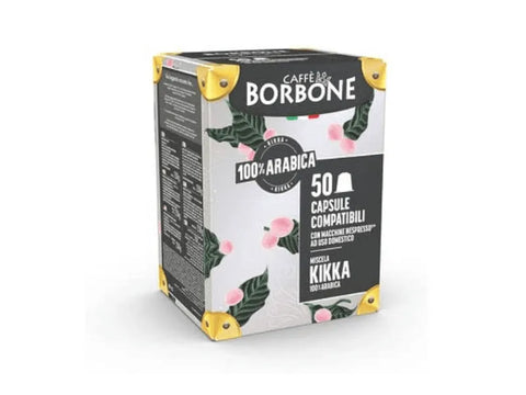 Borbone Miscela KIKKA 100% Arabica Coffee Capsules - 50 Capsules - CAFELAX