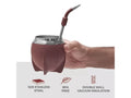 Balibetov Stainless Steal Mate Set - Leather Style (Brown) - CAFELAX
