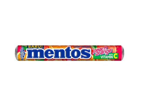 Mentos Peach-Orange With Vitamin C Chewy Dragees 29g