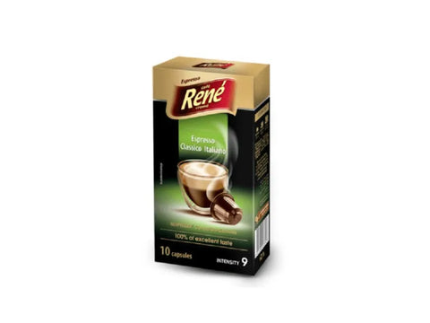 Cafe Rene Classico Italiano Coffee Capsules - 10 Capsules