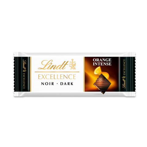 Lindt Excellence Dark Chocolate Orange Intense With Almond 35g
