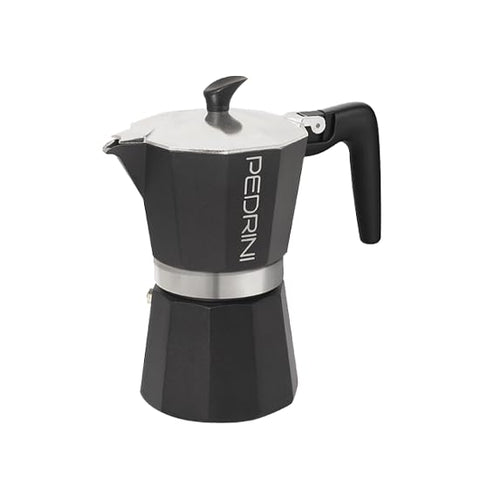 Pedrini Aluminum Black Moka Pot Cup - Main Image