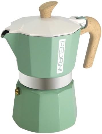 Pedrini Aluminum 	Multicolor Moka Pot 3 Cup