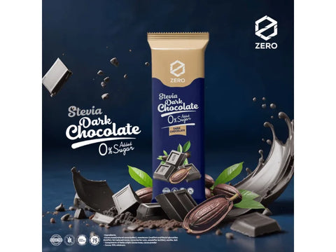Zero Stevia Dark Chocolate 45g - CAFELAX