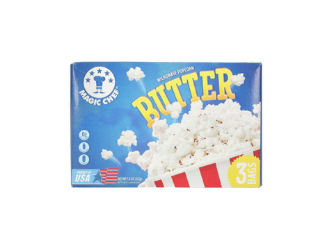 Magic Chef Microwave Popcorn Butter 3 Bags - 222g - CAFELAX