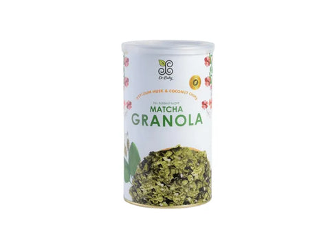 Dr.Baby Psyllium Husk & Coconut Chips Granola Matcha 300g - CAFELAX