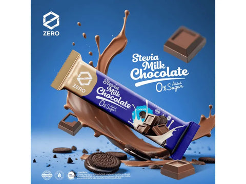 Zero Stevia Cookies Chocolate With Cookies 25g - CAFELAX