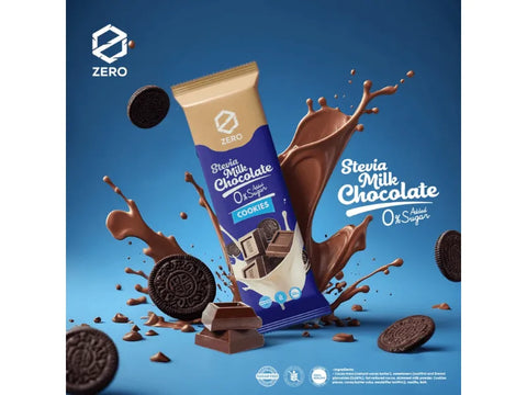 Zero Stevia Cookies Chocolate With Cookies 45g - CAFELAX
