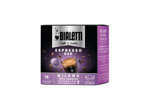 Bialetti Espresso Bar Milano Coffee Capsules 16 Capsules - For Bialetti Machines Only - CAFELAX