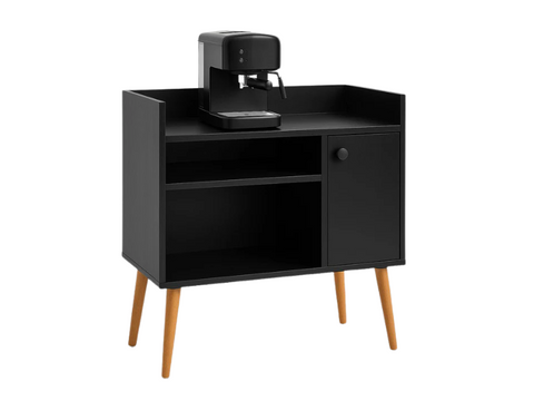Modern Multi-Use Coffee Corner with Glass Top – Elegant & Functional Design - CAFELAX