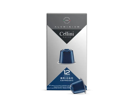 Cellini Brioso Espresso Coffee Capsules - 10 Capsules - CAFELAX