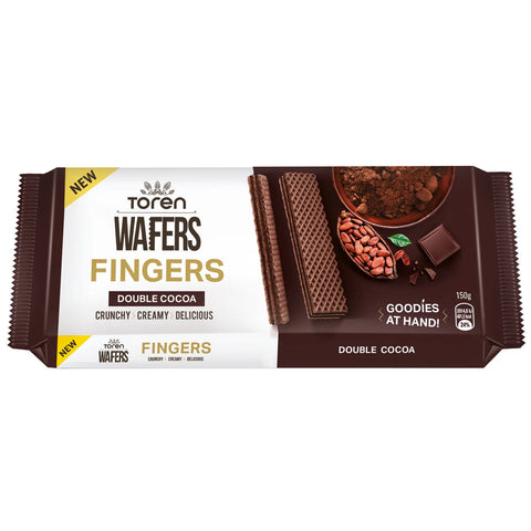 Toren Fingers Crunchy & Creamy Double Cocoa Wafer 142g