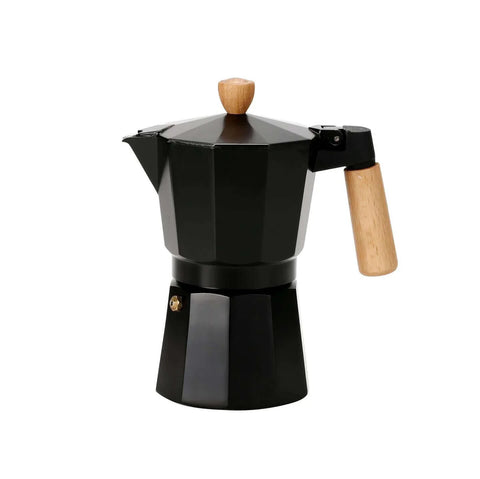 Wooden Hand Moka Pot - 3 Cups