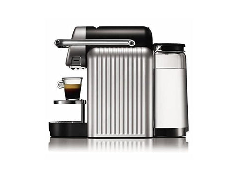Nespresso Zenius Professional Capsules Espresso Machine - Silver + 50 Nespresso Professional Variant Capsules +Double Glass Espresso Cup