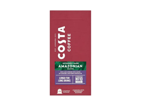 Costa Espresso Amazonian Longo Dark Blend Coffee Capsules - 10 Capsules - CAFELAX