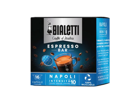 Bialetti Espresso Bar Napoli Coffee Capsules 16 Capsules - For Bialetti Machines Only - CAFELAX