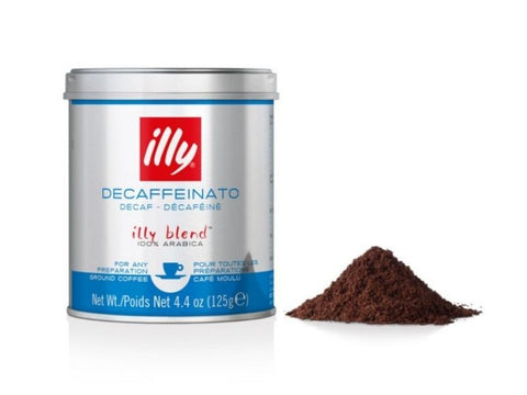 illy Decaffeinato Ground Coffee Can 125g