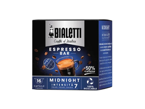 Bialetti Espresso Bar Midnight Coffee Capsules 16 Capsules - For Bialetti Machines Only - CAFELAX