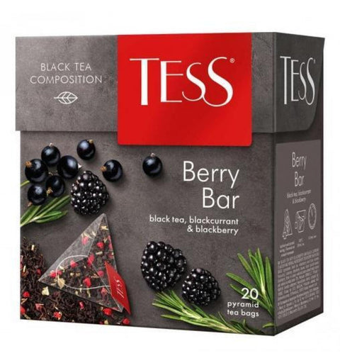 Tess Berry Bar Black Tea 20 Pieces