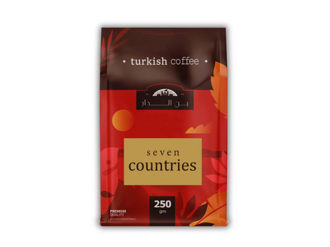 El-Dar Seven Countries Medium Plain Turkish Coffee 250g