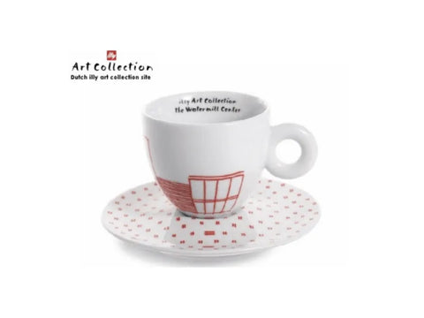 illy art collection Robert Wilson Capuccino Limited Edition - 2 Cups - CAFELAX