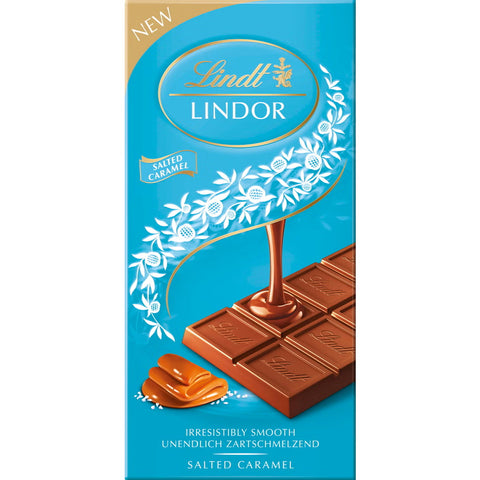 Lindt Lindor Caramel With Salt Chocolate 150g