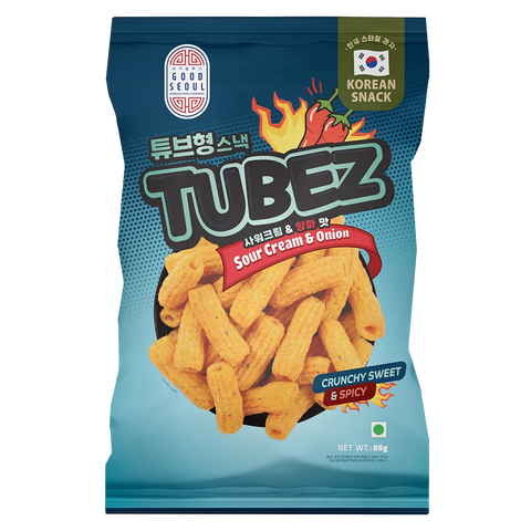 Tubez Crunchy Sweet & Spicy Sour Cream And Onion 85g