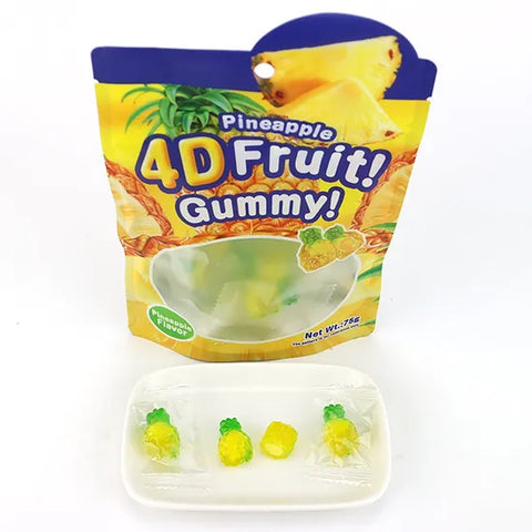 4D Fruit Gummy Pineapple Flavour 75g