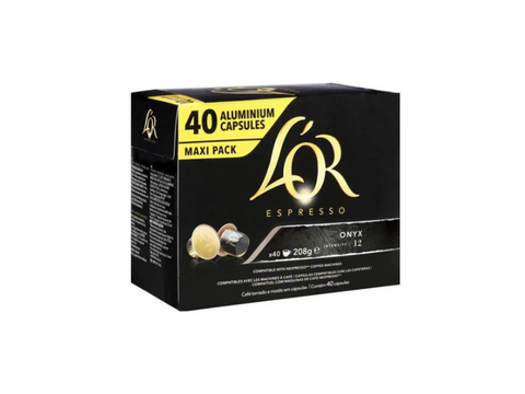 L'or Onyx Coffee Capsules - 40 Capsules