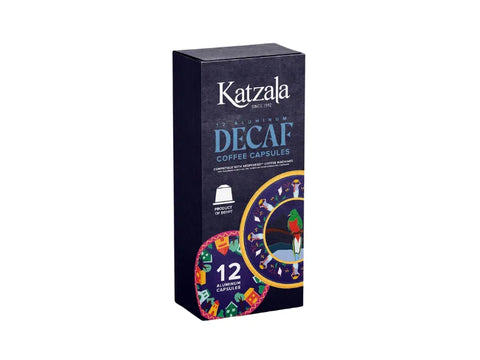 Katzala Decaf Coffee Capsules - 12 Capsules - CAFELAX