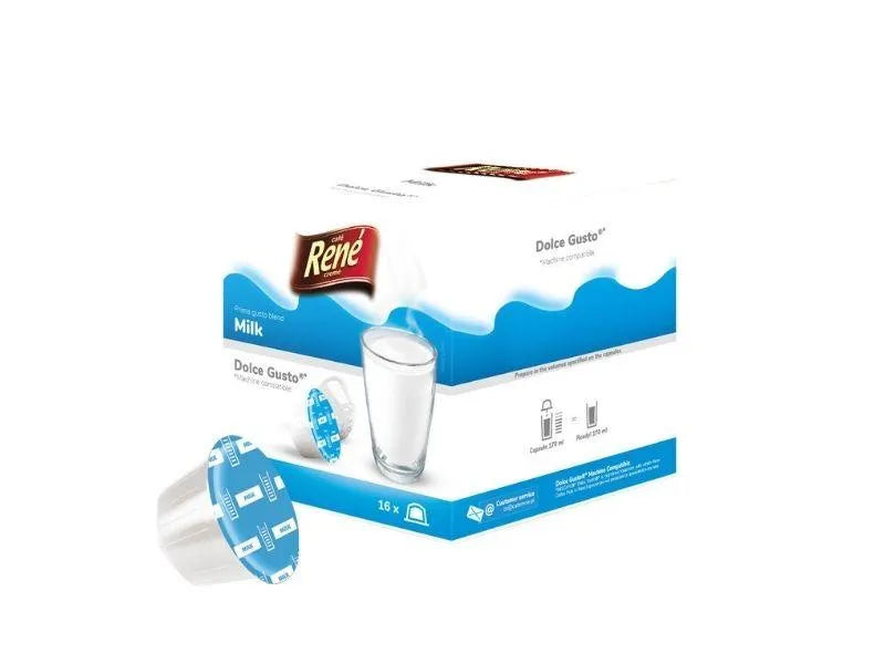 Cafe Rene Milk Dolce Gusto Coffee Capsules 16 Capsules CAFELAX