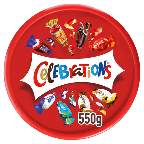 Celebrations Milk Chocolate Bar Sharing Tub 550g