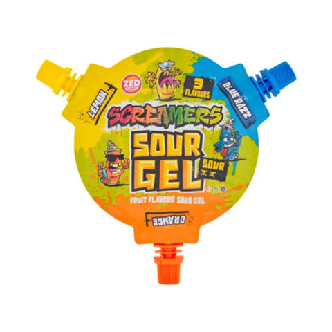 Zed Screamers Sour Gel Lemon & Orange & BlueRazz Candy 45g