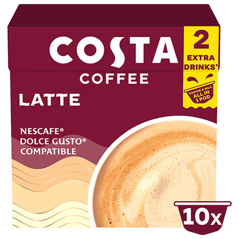 Costa Barista Creations Latte Dolce Gusto Coffee Capsules - 12 Capsules