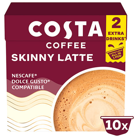 Costa Barista Creations Skinny Latte Dolce Gusto Coffee Capsules - 12 Capsules