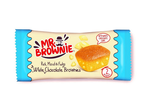 Mr. Brownie White with Chocolate Chips Brownies Cake 50g