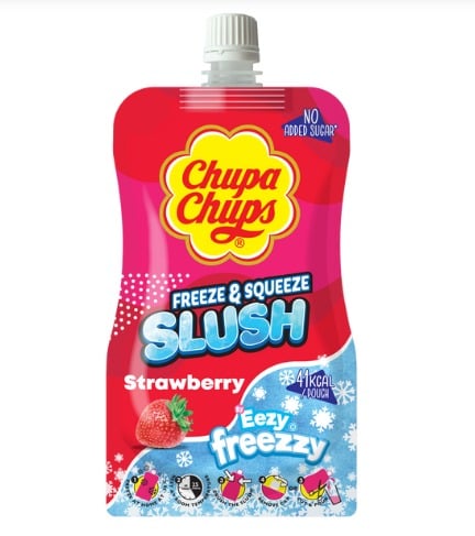 Chupa Chups Freeze & Squeeze Slush Strawberry Flavour 250ml