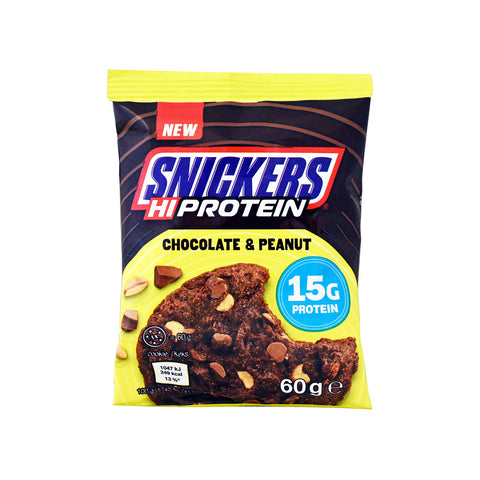 Snickers Hi Protein Chocolate & Peanut Cookies 15g Protein - 60g