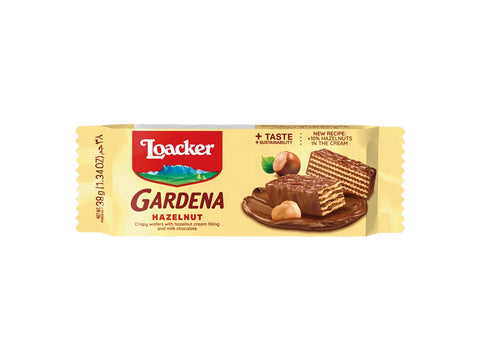 Loacker Gardena Hazelnut Chocolate And Milk Chocolate Wafer 38g