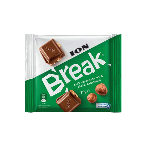 ION Break Milk Chocolate With Whole Hazelnut 85g