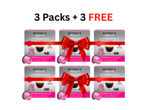 (3 + 3 Free) Daniel's Blend Lungo Coffee Capsules - 10 Capsules