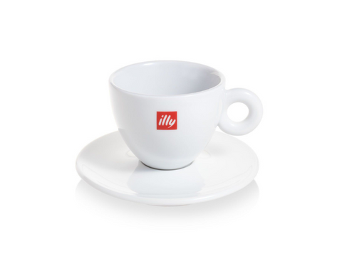 illy Cappuccino Large Mug With Saucer