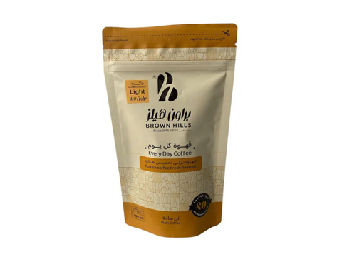Brown Hills Plain Light Turkish Coffee 100g - CAFELAX