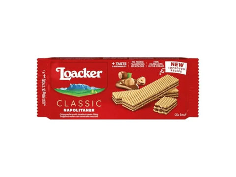 Loacker Classic Napolitaner Hazelnut Wafer 90g - CAFELAX