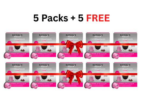 (5 + 5 Free) Daniel's Blend Lungo Coffee Capsules - 10 Capsules