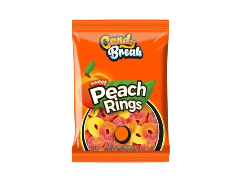 Candy Break Peach Rings Candy 113g - CAFELAX