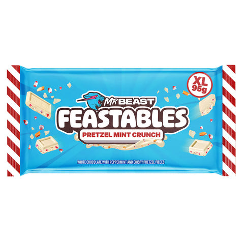 Mr Beast Feastables Pretzel Mint Crunch Chocolate 95g